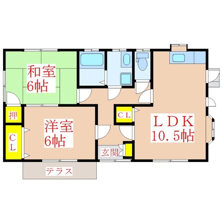 堀之内４丁目団地　Ｅ棟の物件間取画像